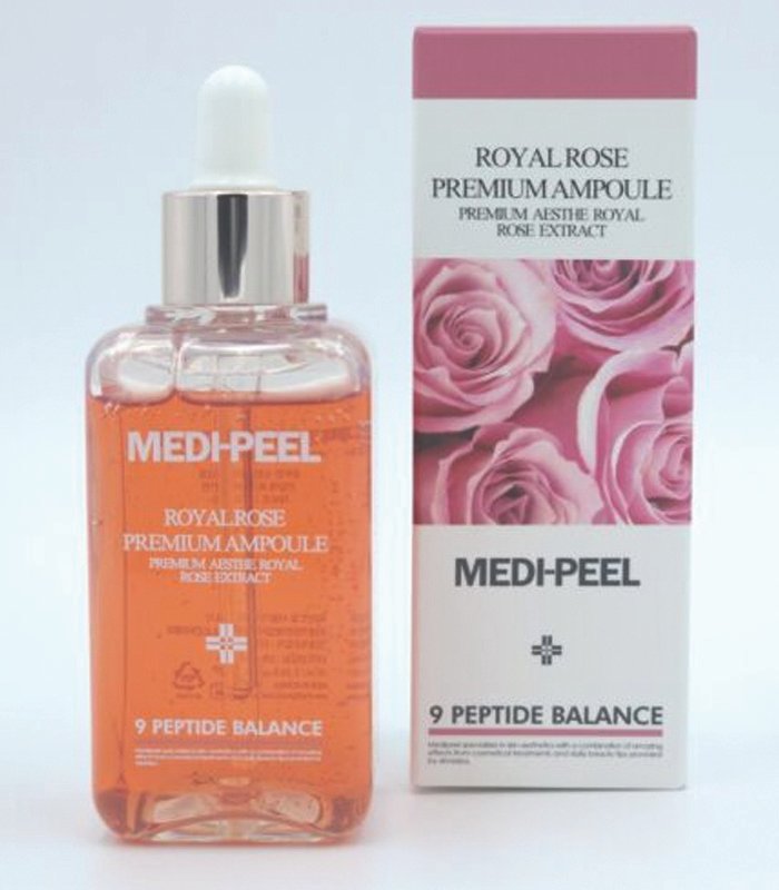 H8T-1-1 MEDI PEEL Royal Rose Premium Ampoule 100ml Anti Aging Moisturizing K-Beauty - Image 1