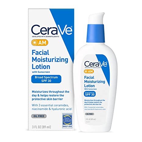 cerev10-beauty-1 CeraVe AM Facial Moisturizing Lotion SPF 30 | Oil-Free Face Moisturizer with Sunscreen | Non-Comedogenic | 3 Ounce - Image 1